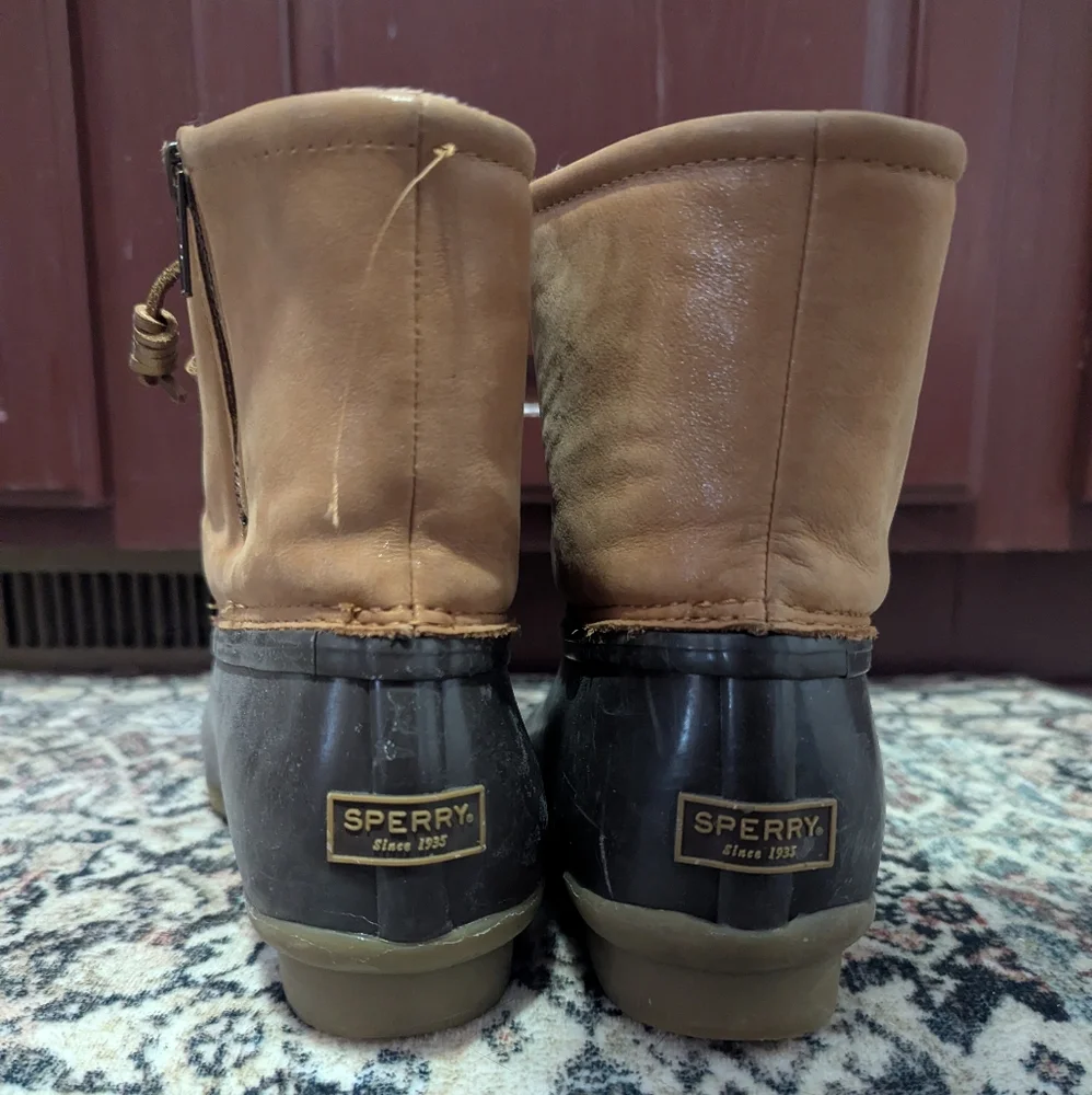 Sperry Fleece Lined Saltwater Duck Boots - Picture 4 of 7